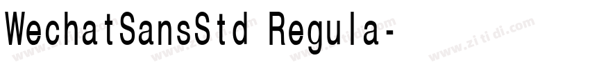WechatSansStd Regula字体转换